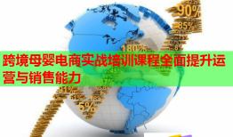 跨境母嬰電商實(shí)戰(zhàn)培訓(xùn)課程全面提升運(yùn)營與銷售能力